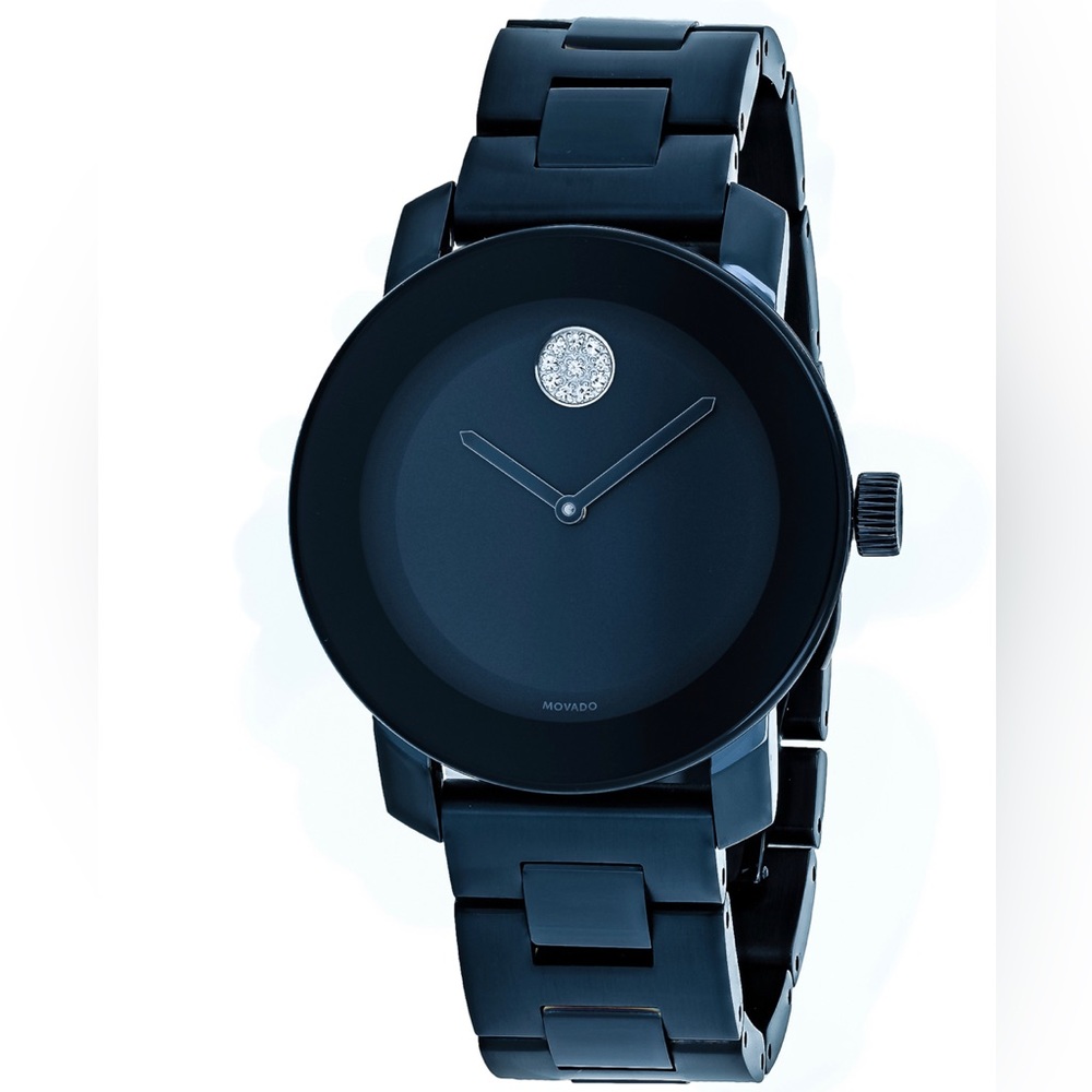 Mid-size Movado BOLD watch, 36 mm blue ceramic